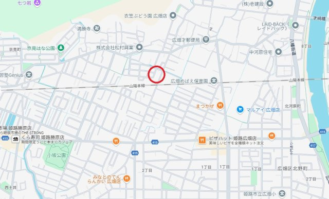 姫路市広畑区才　　　JR「はりま勝原駅」徒歩14分の地図