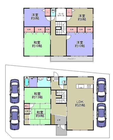 国松町　中古一戸建ての間取り|間取り図はいかがですか？ご希望を叶える間取りですか？リビングの広さは？水回りの位置は？カウンターキッチン？など色々な情報が集約されています。弊社ではリフォームなどのご相談も承っております。