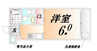 【間取り】 | フィオレンテ神戸Ⅴ | 反転タイプ有り