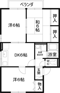 【間取り】 | セジュール小泉Ⅱ