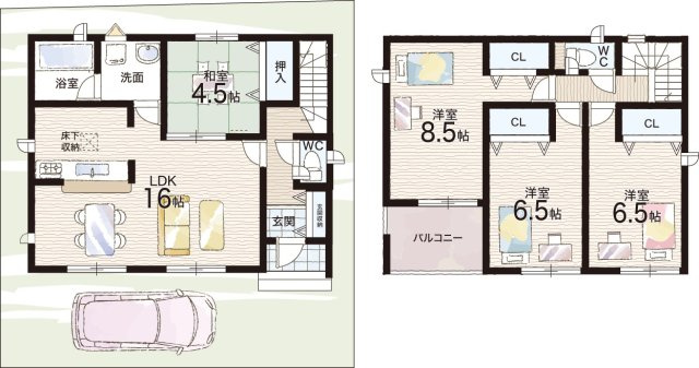 枚方市長尾家具町　第11期　新築一戸建ての間取り|10号地