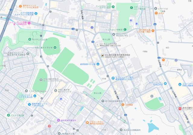 枚方市長尾家具町　第11期　新築一戸建ての地図