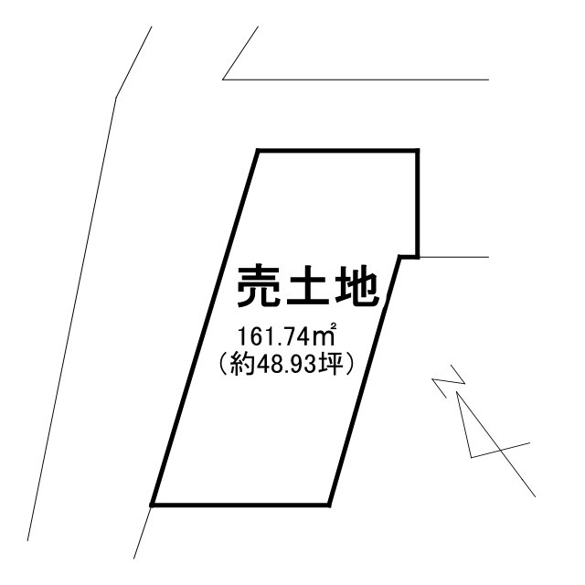 栗東市上鈎1号地　売土地の土地図
