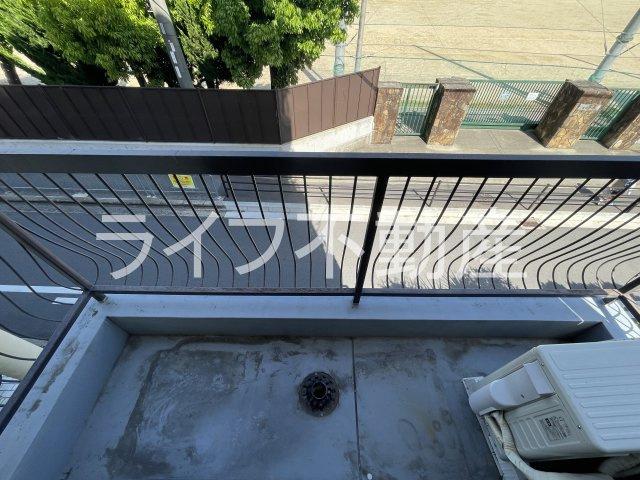 箱殿ハイツのバルコニー