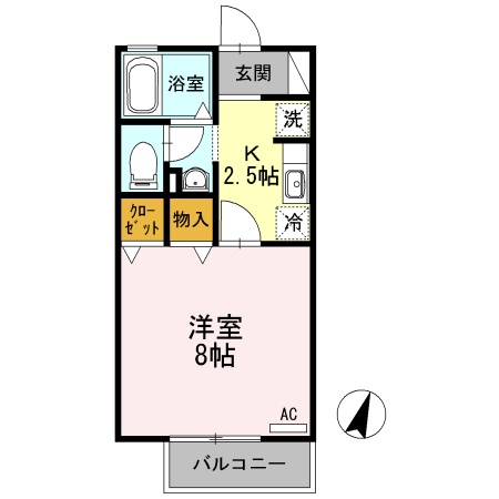 ケーナ保田　　刈谷市近郊の賃貸はクラスホーム刈谷店の間取り