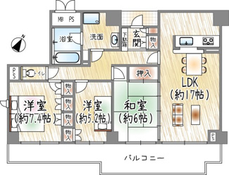 【間取り】 | パークハウス猪名川壱番街Ｂ棟 | 間取り