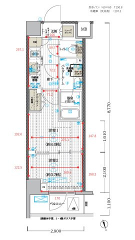 MAXIV CROSお花茶屋の間取り