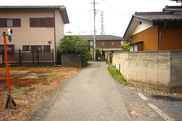 小山市喜沢　区画Bの前面道路含む現地写真
