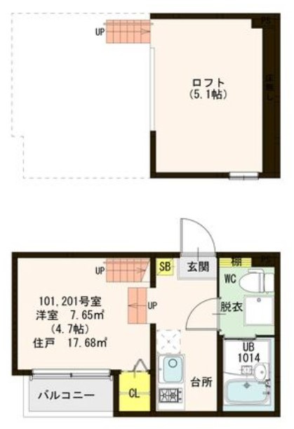 楓の間取り
