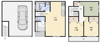 【間取り】 | 【リフォーム済☆】淀川区新高２丁目　中古戸建