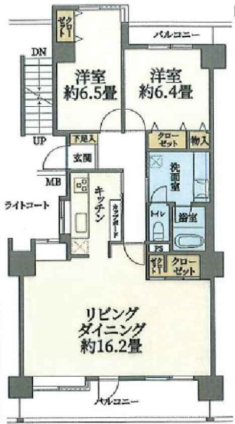 日吉ロイヤルマンションの間取り