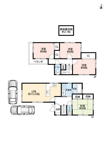 国玉通1丁目戸建の間取り