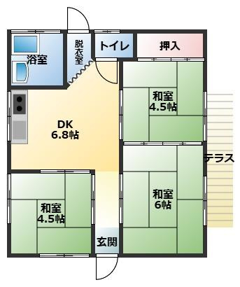 都城市上川東２丁目の中古一戸建の間取り