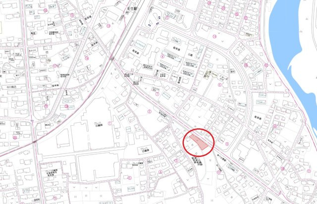 下都賀郡壬生町元町　土地の地図