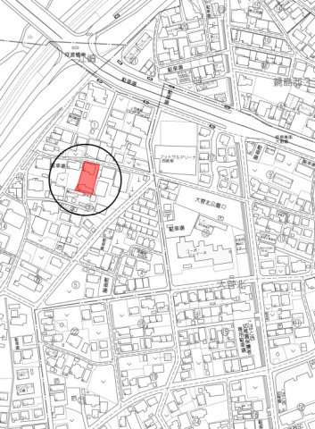 土地　江崎北の地図