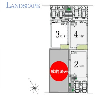 船橋市松が丘４丁目４期の区画図