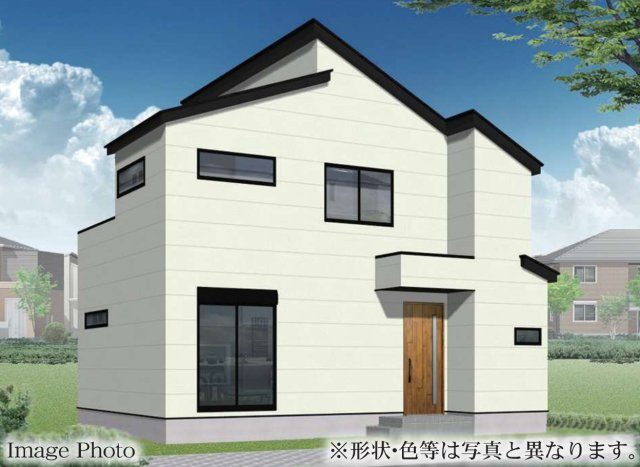横浜市戸塚区舞岡町　新築戸建て【仲介手数料無料】カースペース2台の外観パース