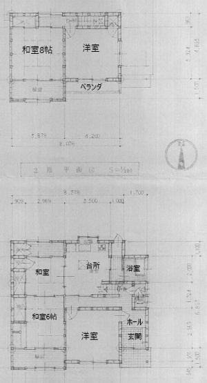 【間取り】 | 姫路市飾磨区富士見ケ丘町　中古戸建 | 6DKです。