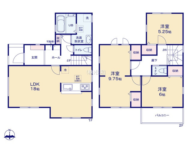 【新築分譲住宅】川越市仙波町第３の間取り