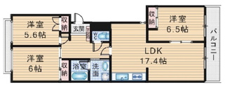 【間取り】 | 北桜塚パークハイム