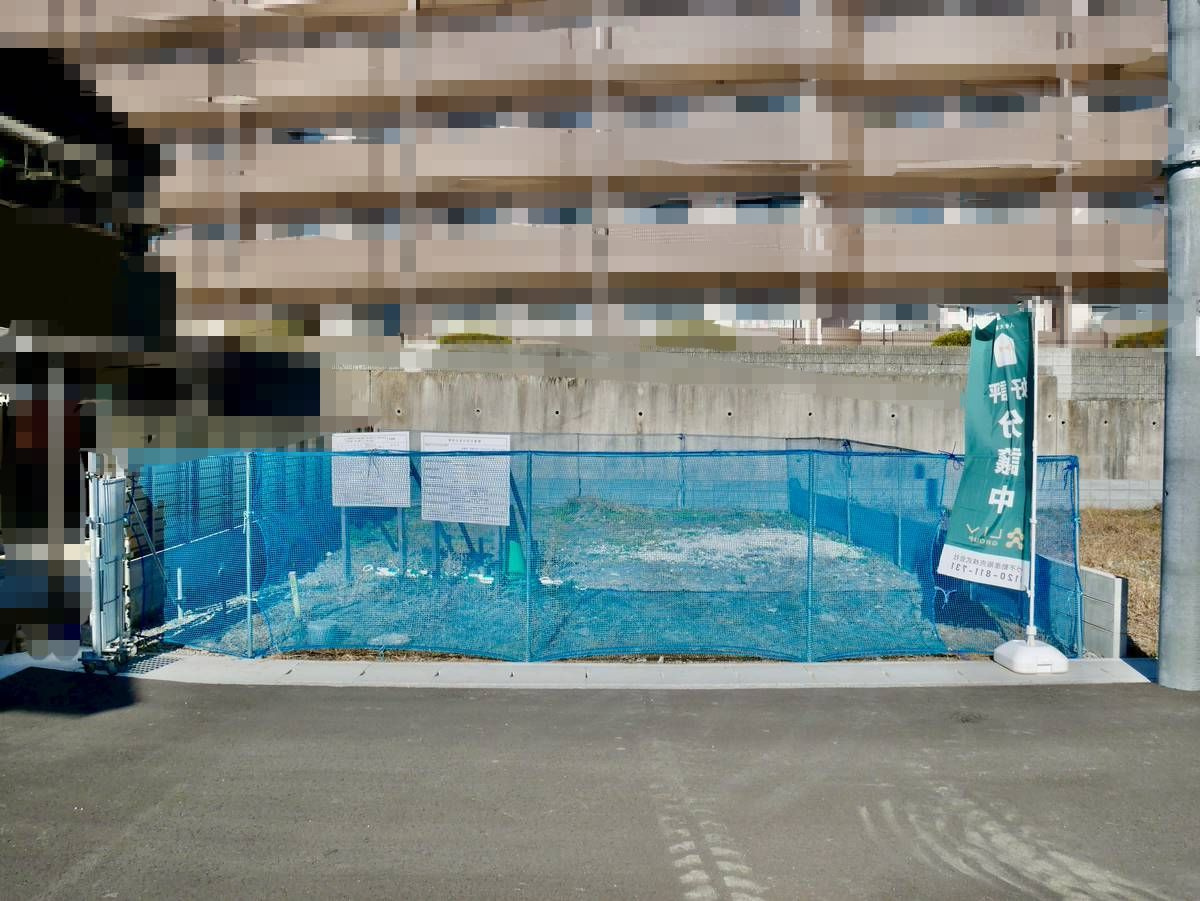 【成約】京都市西京区大枝沓掛町の前面道路含む現地写真|1号地：約85.57㎡（約25.88坪）
区画整う整形地です。
