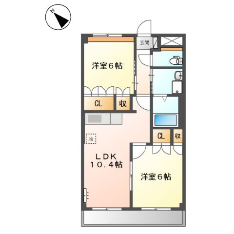 コーポ花の樹の間取り