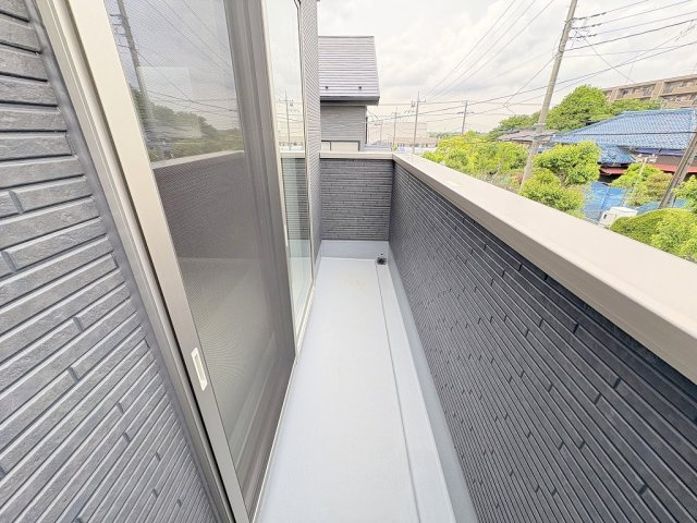 流山市加2丁目　新築戸建　全1棟のバルコニー|北向きバルコニー