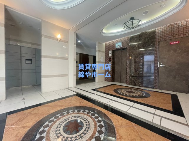 Luxe我孫子Ⅱのロビー|落ち着いたロビーです