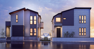 【外観パース】 | 本パースは、イメージ図につき、風景、建物、植栽などについては施工後の現物との差異が生じます
つきまして本パースによって生じたいかなる損害については一切責任を負いません