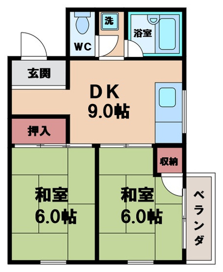 【間取り】 | 堀井マンション　1号館
