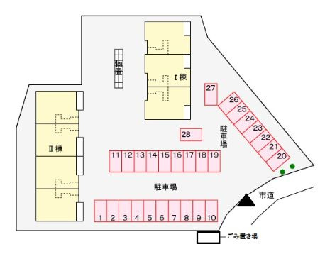 PASTRAL花南Ⅰの区画図