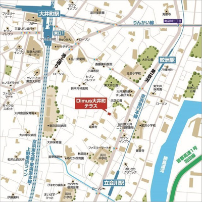 【地図】 | ディームス大井町テラス