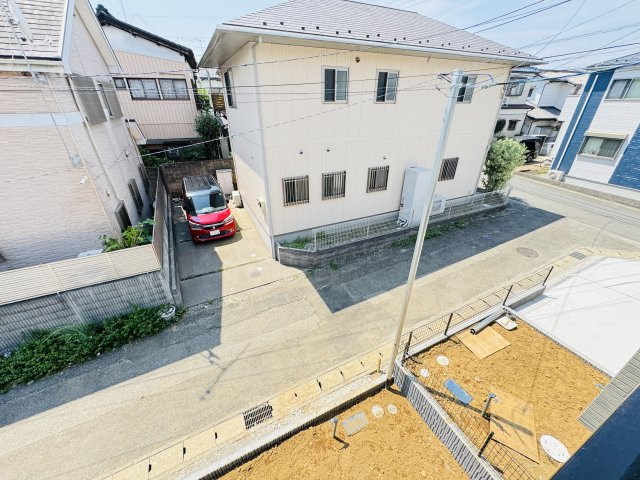 松戸市八ケ崎１丁目新築戸建（八ヶ崎１丁目Ⅲ）の展望|バルコニーより南側眺望・南道路で日当たり良好♪