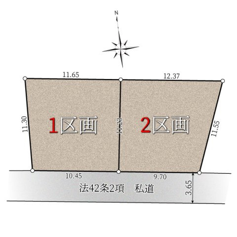 【区画図】 | マイホームは夢ではありません、ミライズホーム株式会社が一緒にサポートさせていただきます！ご要望をヒアリングさせてください。