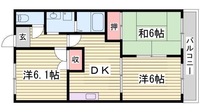 ロイヤルコーポ白浜の間取り
