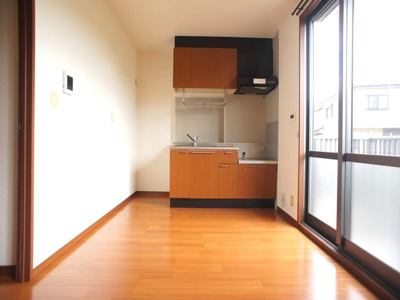 【キッチン】 | アマービリスＢ | キッチンと南側洋間をオープンにすると広く使えます♪