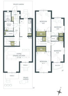 【間取り】吾妻南住宅１７号棟 