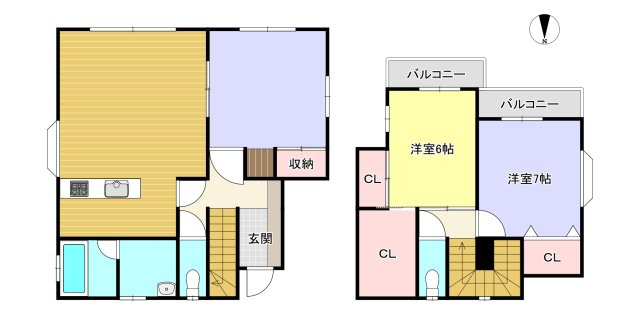 山田台　中古戸建の間取り
