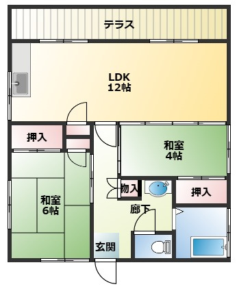 【間取り】 | 吾妻郡嬬恋村大字鎌原　平屋