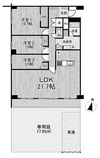 【間取り】 | ＯＴＣ北橋グランドコーポ