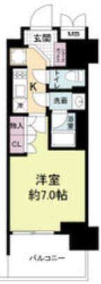 【間取り】 | ルネフラッツ谷町四丁目