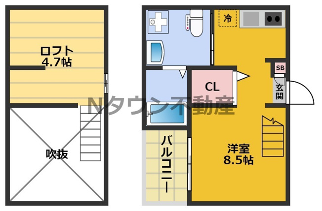 【間取り】 | セ・ルーニア畑江 | 間取りです。