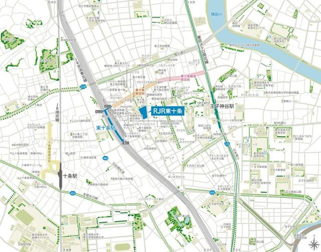 ＲＪＲプレシア東十条ガーデンの地図