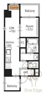 【間取り】 | アミティエ扇町リアン