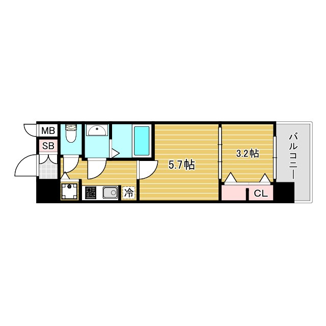S-RESIDENCE日本橋Qualieの間取り