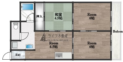 リアライズ住道南の間取り