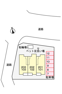 【駐車場】 | セレノパラッツオⅡ | 駐車場
