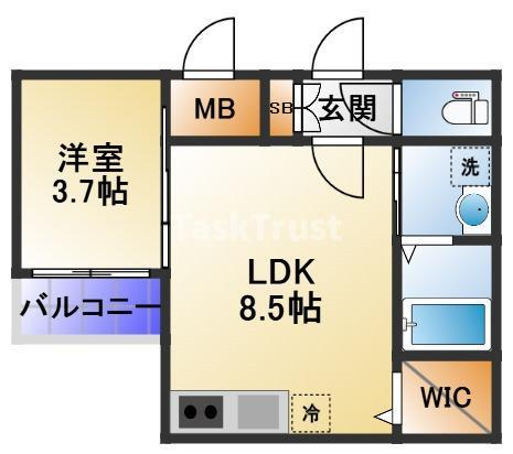 【間取り】 | F asecia 城北公園通