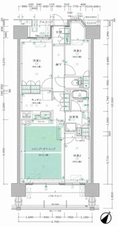 【間取り】 | ザ・パークハウス オイコス 三国ヶ丘