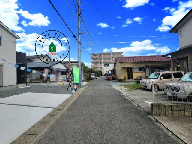 熊本市南区出仲間7丁目第3-1棟（1号棟）　の前面道路含む現地写真|前面道路です。